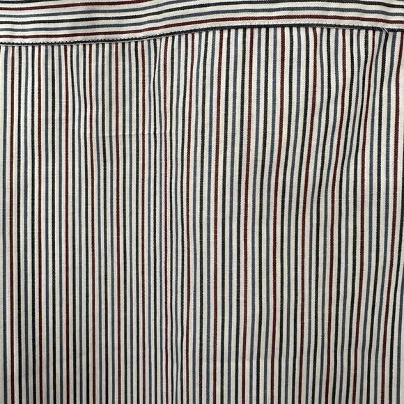 King Size Brand Mens Shirt Button Down Short Sleeve Size 3XL Big Striped Pocket - Picture 6 of 8